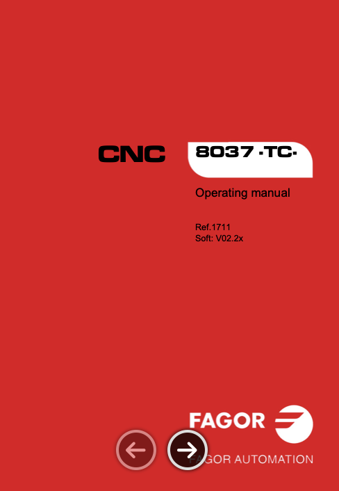 发格8037TC车床操作手册(英文版)