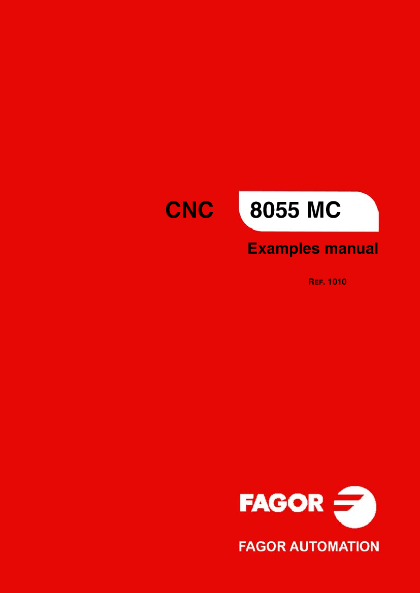 发格8055MC(铣床)示例手册(英文版)